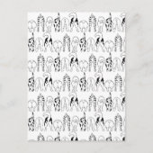 Dog Butts Pattern Briefkaart (Voorkant)