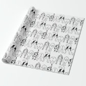 Dog Butts Pattern Cadeaupapier (Uitgerold)