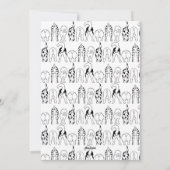 Dog Butts Pattern Feestdagenkaart (Achterkant)