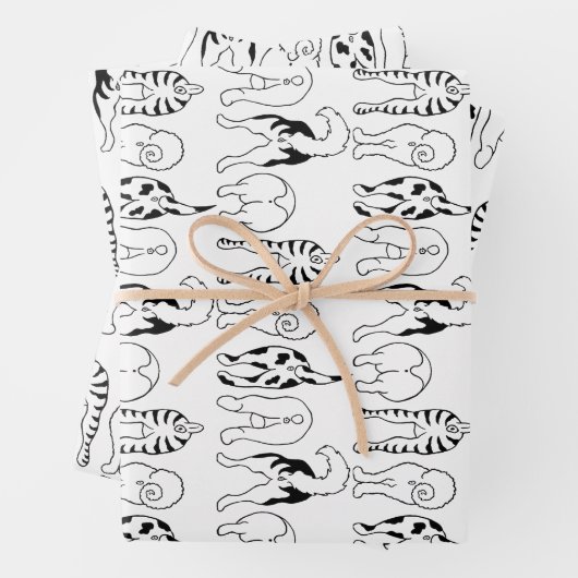 Dog Butts Pattern Inpakpapier Vel (In situ)