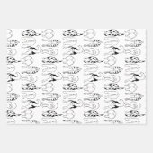 Dog Butts Pattern Inpakpapier Vel (Voorkant)