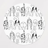 Dog Butts Pattern Labels (Design 2)