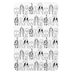 Dog Butts Pattern Magneet