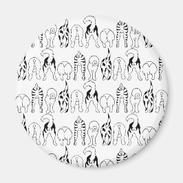 Dog Butts Pattern Magneet
