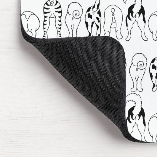 Dog Butts Pattern Muismat (Hoek)