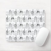 Dog Butts Pattern Muismat (Met muis)