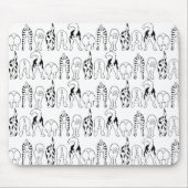 Dog Butts Pattern Muismat (Voorkant)