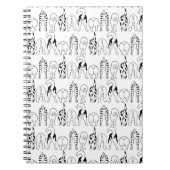 Dog Butts Pattern Notitieboek (Voorkant)