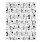 Dog Butts Pattern Perfect Poster (Voorkant)