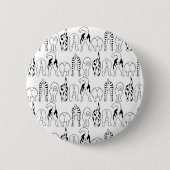Dog Butts Pattern Ronde Button 5,7 Cm (Voorkant)