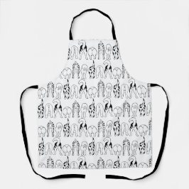 Dog Butts Pattern Schort