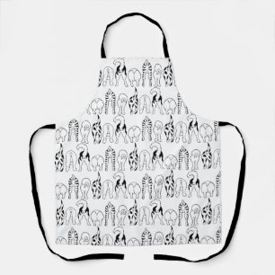 Dog Butts Pattern Schort