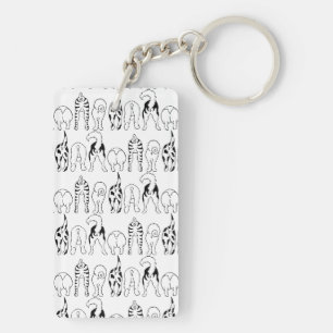 Dog Butts Pattern Sleutelhanger