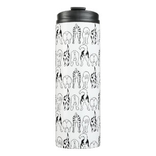 Dog Butts Pattern Thermosbeker