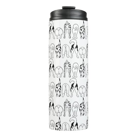 Dog Butts Pattern Thermosbeker (Voorkant)