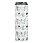 Dog Butts Pattern Thermosbeker (Achterkant)
