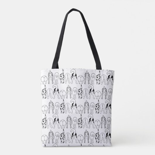 Dog Butts Pattern Tote Bag (Achterkant)