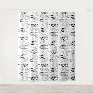 Dog Butts Pattern Wandkleed