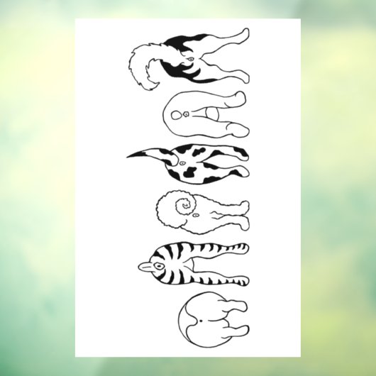 Dog Butts Raamsticker (Vel 3)