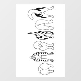 Dog Butts Raamsticker