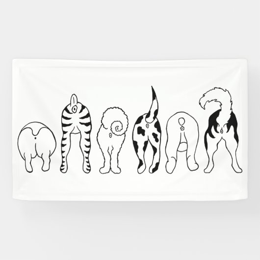 Dog Butts Spandoek (Horizontaal)