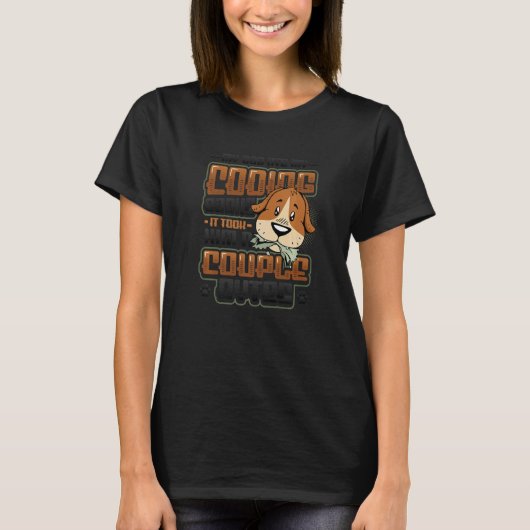 Dog Bytes Code Computer Joke Programming T-shirt (Voorkant)