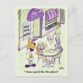 Dog Cafe Briefkaart (Voorkant)