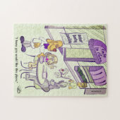 Dog Cafe Funny Jigsaw Puzzle Legpuzzel (Horizontaal)