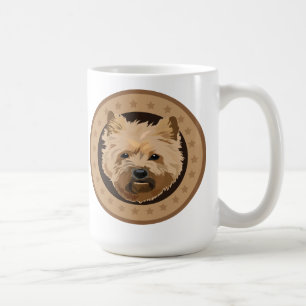 Dog cairn shier koffiemok
