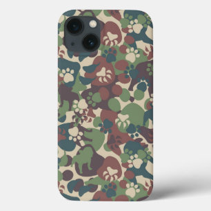 Dog Camouflage Pattern iPhone 13 Hoesje