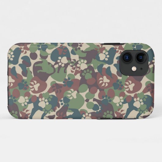 Dog Camouflage Pattern Case-Mate iPhone Case (Achterkant (horizontaal))