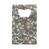 Dog Camouflage Pattern Creditkaart Flessenopener (Achterkant)