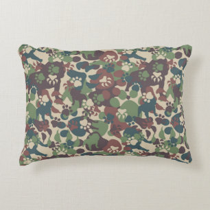 Dog Camouflage Pattern Decoratief Kussen