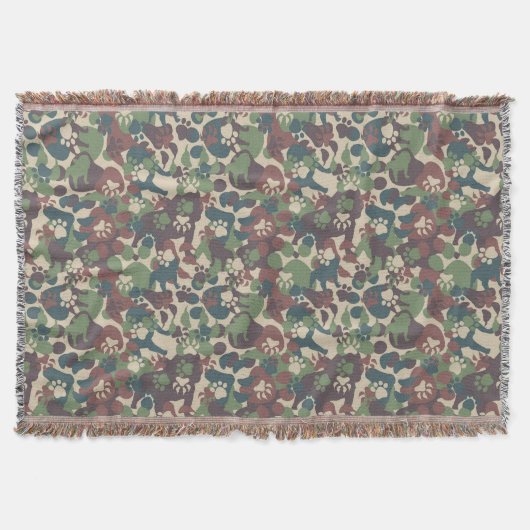 Dog Camouflage Pattern Deken (Voorkant)