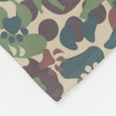 Dog Camouflage Pattern Fleece Deken (Hoek)