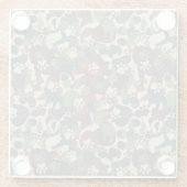 Dog Camouflage Pattern Glazen Onderzetter (Achterkant)