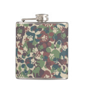 Dog Camouflage Pattern Heupfles (Voorkant)