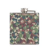 Dog Camouflage Pattern Heupfles (Achterkant)