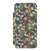 Dog Camouflage Pattern Incipio iPhone Portemonnee Hoesje (Voorkant Agenda)