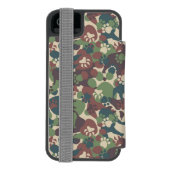Dog Camouflage Pattern Incipio iPhone Portemonnee Hoesje (Agenda Achterkant)
