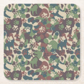 Dog Camouflage Pattern Kartonnen Onderzetters (Voorkant)