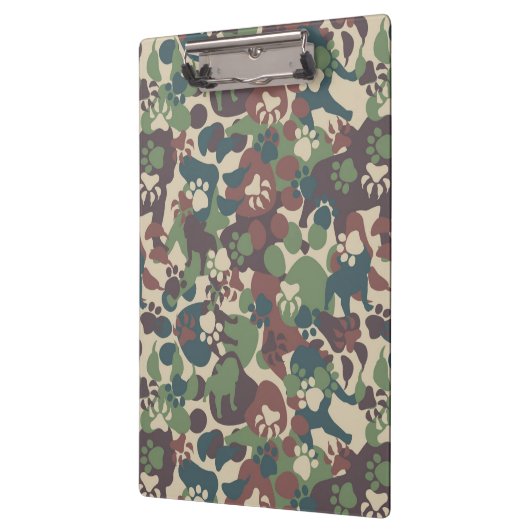 Dog Camouflage Pattern Klembord (Links)