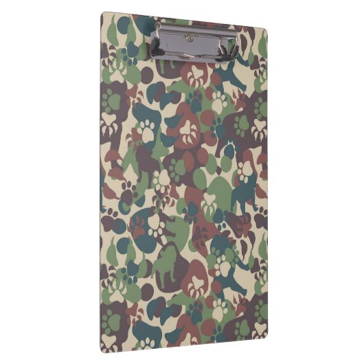 Dog Camouflage Pattern Klembord (Rechts)