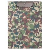Dog Camouflage Pattern Klembord (Voorkant)