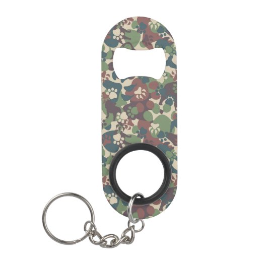 Dog Camouflage Pattern Mini Flessenopener (Voorkant)