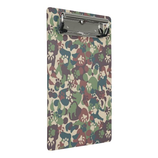 Dog Camouflage Pattern Mini Klembord (Schuin)