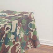 Dog Camouflage Pattern Tafelkleed (Voorbeeld)