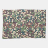 Dog Camouflage Pattern Theedoek (Horizontaal)