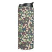 Dog Camouflage Pattern Thermosbeker (Gedraaid links)