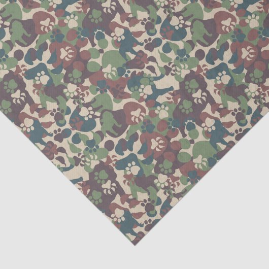 Dog Camouflage Pattern Tissuepapier (Detail)